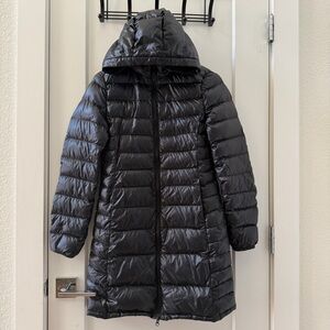Uniqlo Premium Down Ultra Light Puffer Black Coat Size S